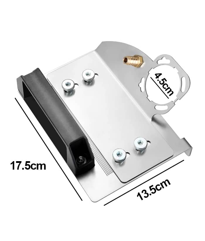 Base Corte a 45 para amoladora angular 115mm Adaptador Soporte Herramienta de Corte a 45° grados Ruhlmann RU21021 - Imagen 5