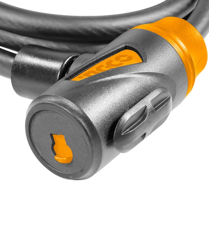 Eslinga Cadena de Seguridad Bicicleta Moto 12 x 1000mm 2 Llaves Ingco DBK11210 - Imagen 3
