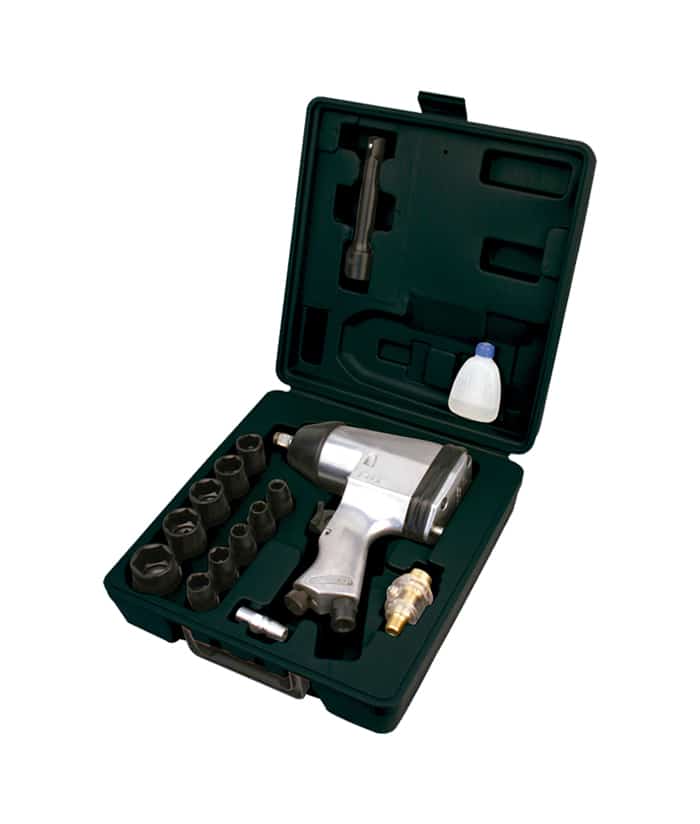 Juego Set Kit Llave de Impacto de Alto Torque 1/2" + Maletín + Accesorios Konan KKI-01