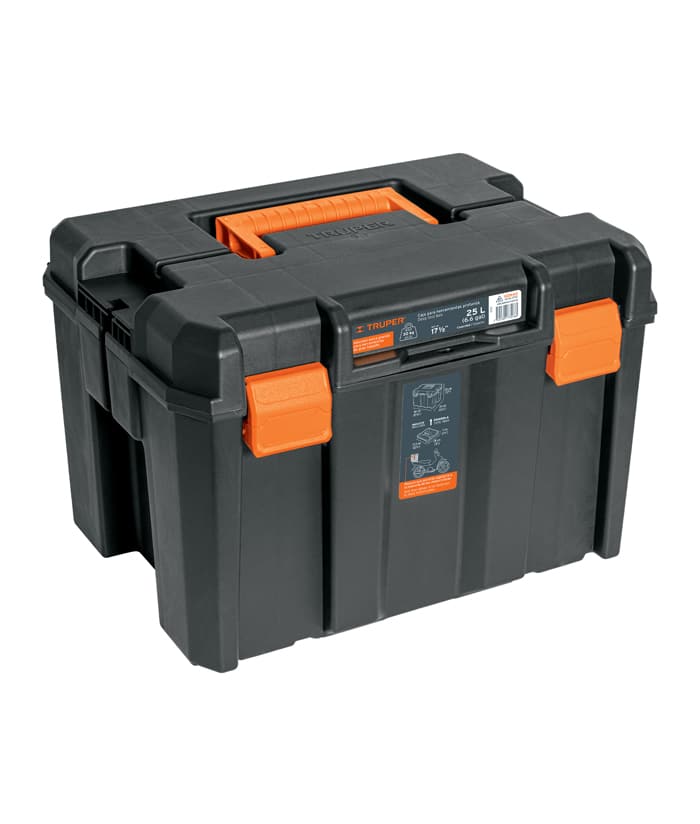 Caja de Herramientas Plástica 17" x 12" Truper CHA-1712