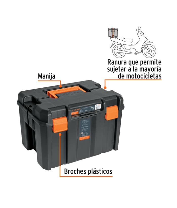 Caja de Herramientas Plástica 17" x 12" Truper CHA-1712 - Imagen 2