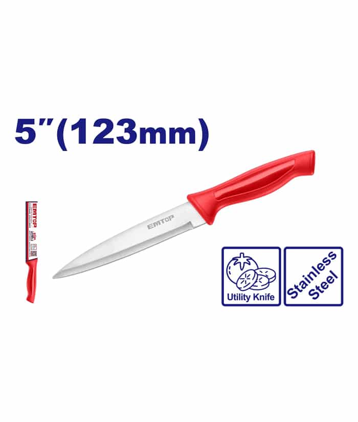 Cuchilla Acero Inoxidable 5" Emtop EMKK1154
