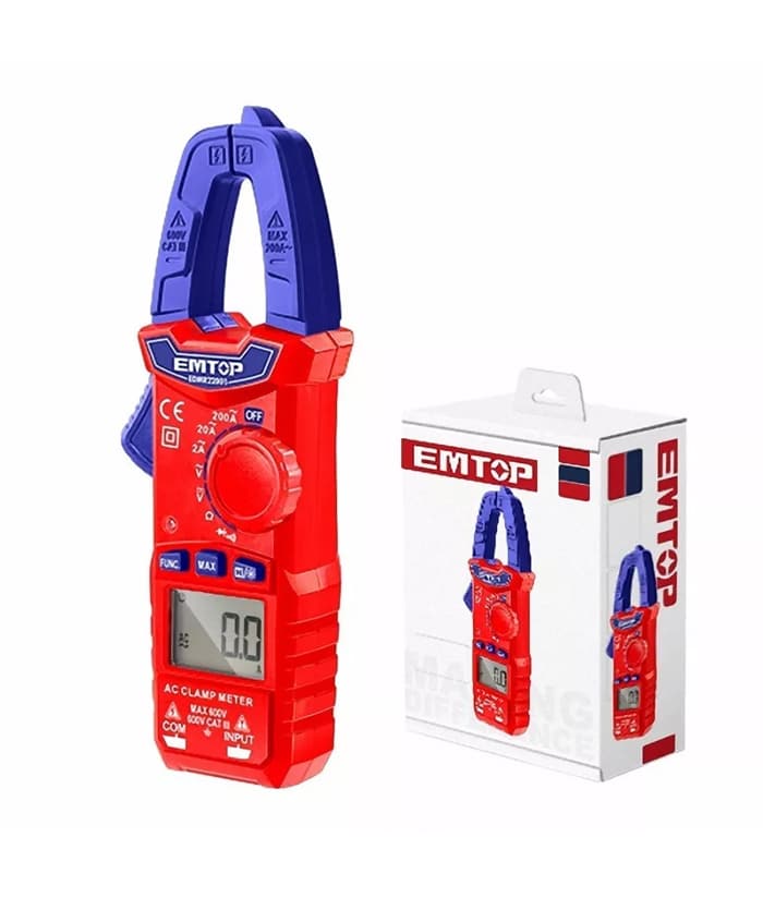 Pinza Amperométrica AC 600V Emtop EDMR22001