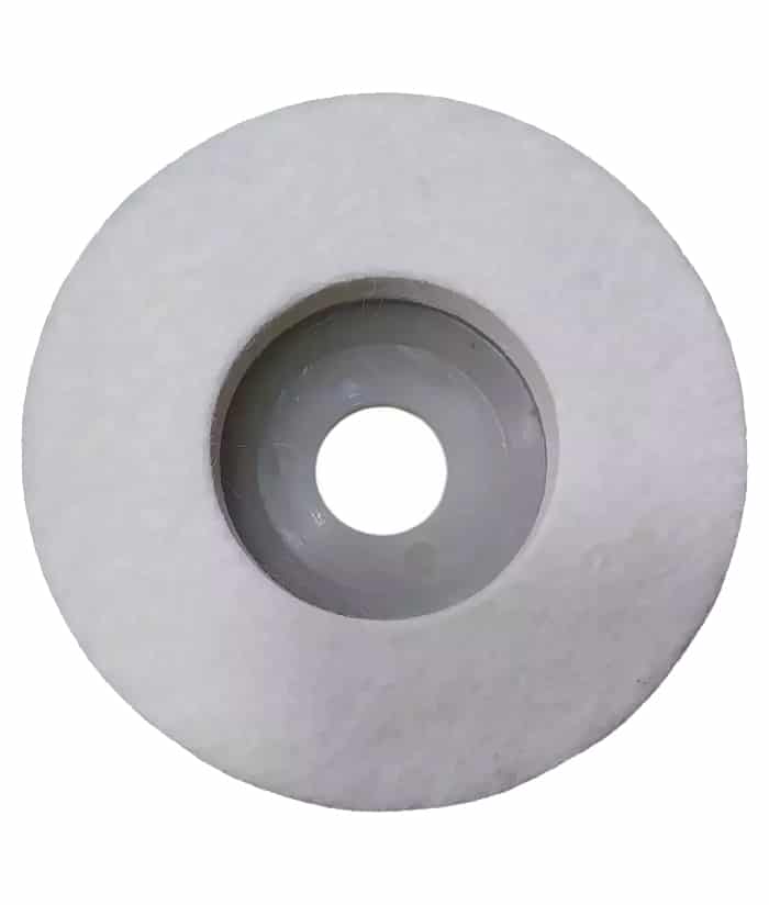 Disco Fieltro Pulido Plano Para Pulir Acero Inoxidable Hierro Vidrio Mármol Granito 115mm Ruhlmann RU15361 - Imagen 2