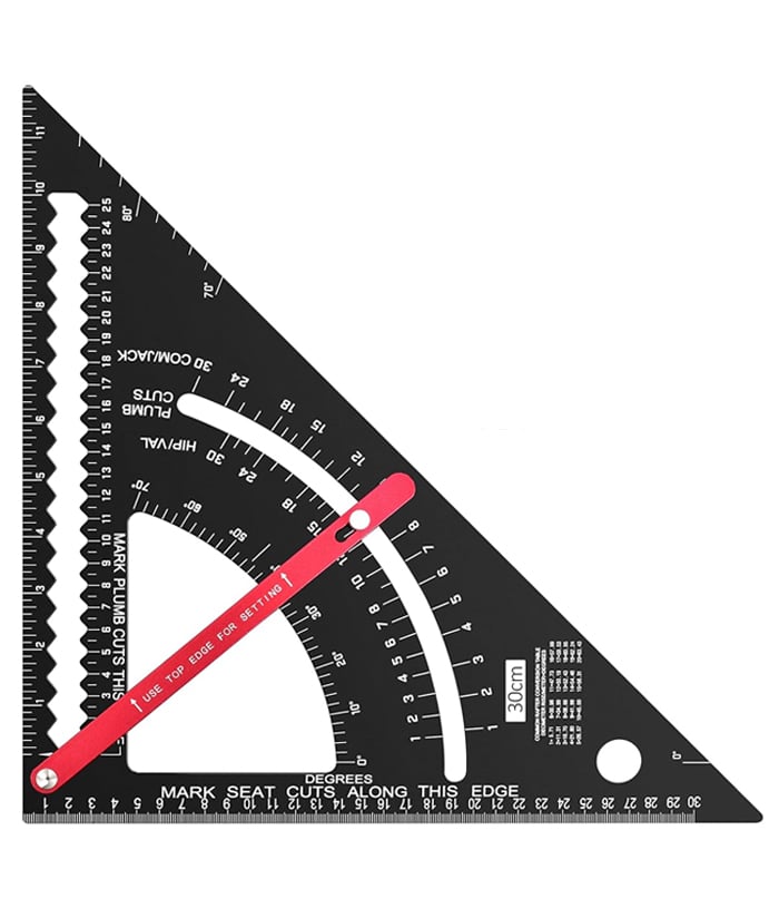 Escuadra Combinada Con Regla 12" 300mm Ruhlmann RU15543