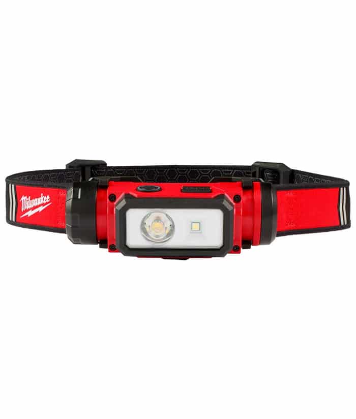 Linterna Luz Lámpara Led Frontal Vincha Minero de Cabeza 600lum Recargable USB REDLTHIUM™ Milwaukee Rojo/Negro 2163-21