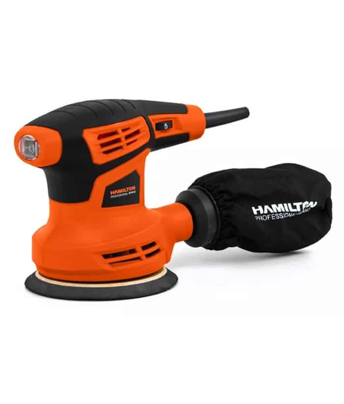 Lijadora Roto Orbital 300W 125mm Velocidad Variable Eléctrica Hamilton HLR001