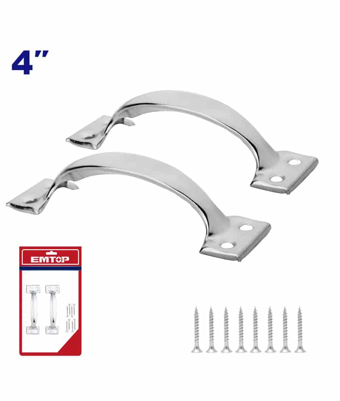 Manija Tirador de Puerta 4″ 100mm x 2 UNID Emtop EMNM1K04