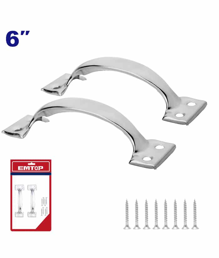 Manija Tirador de Puerta 6″ 152mm x 2 UNID Emtop EMNM1K06
