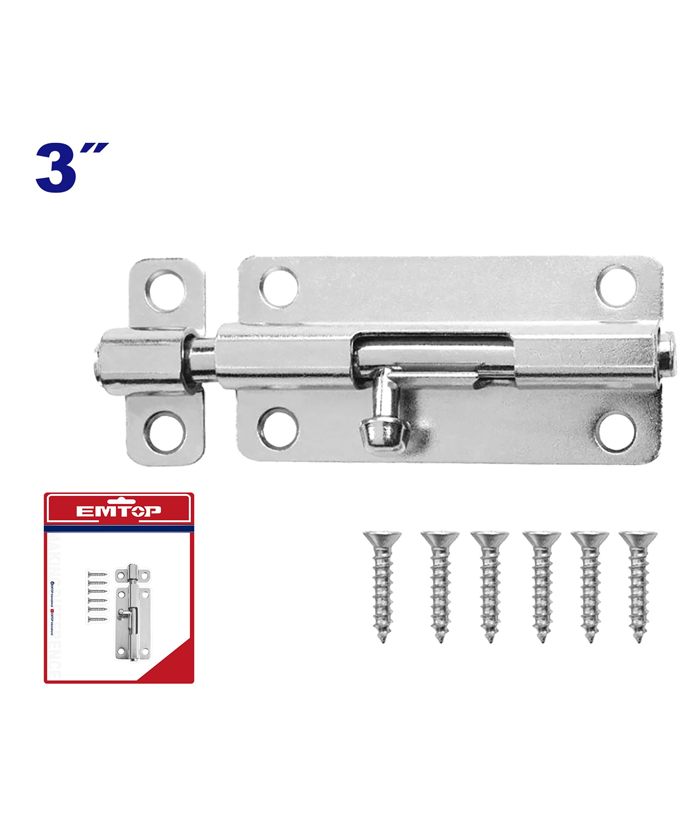 Pasador Mauser Acero Galvanizado 3" Emtop Rojo/Azul EMCX2K03