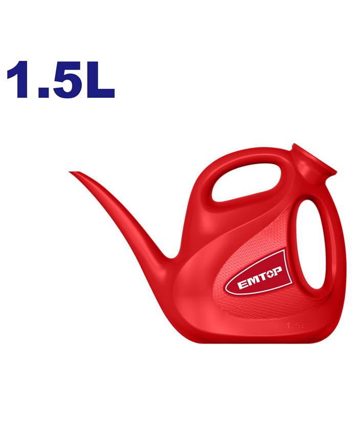 Regadera Plástica Ultra Resistente 1.5lts Emtop Rojo/Azul EMKW1815