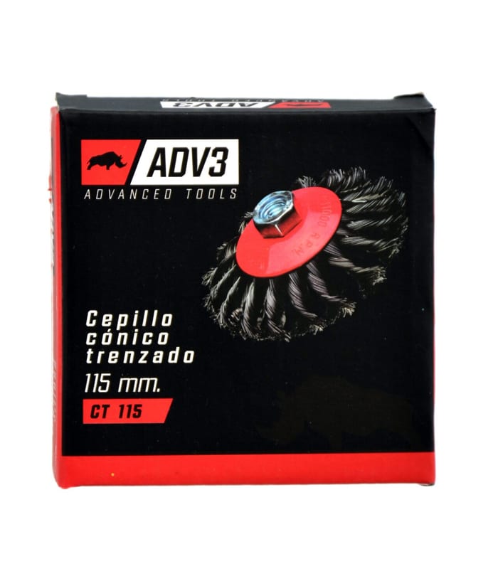 Cepillo Cónico Rizado M14 115mm ADV3 CT115 - Imagen 3