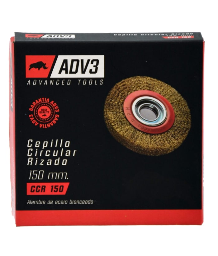 Cepillo Circular Rizado M14 200mm ADV3 CCR200 - Imagen 2