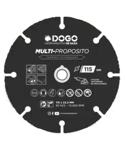 Disco Corte Multimateriales Multiconstrucción Multiusos Multipropósito 115 x 22,23mm Dogo DOG55100