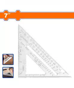 Escuadra Aluminio Con Sombrero Métrica 7" 180mm 45º Wadfow WSR2207