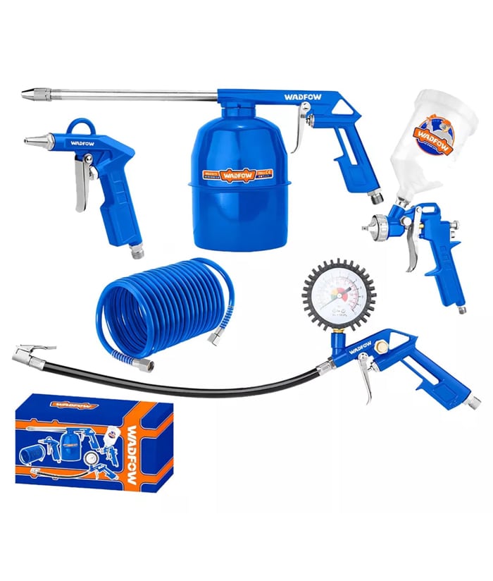 Juego Set Kit Herramientas Neumáticas x 5pzs Wadfow WAX1505 - Imagen 2