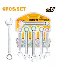 Juego Set Kit Llaves Combinadas Milimétricas x 6pzs Ingco HKSPA1068