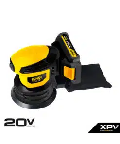 Lijadora Roto Orbital a Batería Inalámbrica 125mm 20V Motor Brushless + Batería 2.0Ah + Cargador + Accesorios Konan #KLO0120V