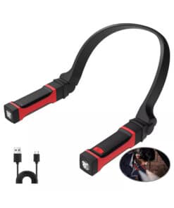 Linterna Luz Led Doble de Cuello Recargable USB Imantado 120 Lumenes JA LLE0002