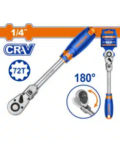 Llave Crique 1/4″ 72 Dientes Cabeza Flexible 180º Wadfow WRW4214
