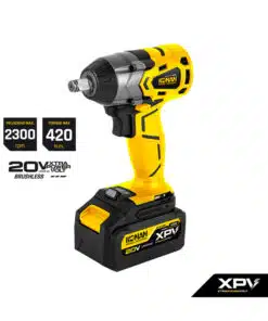 Llave Pistola de Impacto a Batería 1/2″ 420Nm Motor Brushless + 2 Baterías 4.0Ah + Cargador + Maletín Konan #KLI0220BV