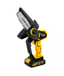 Mini Motosierra 5" 130mm Electrosierra A Batería Inalámbrica 18V Motor Brushless + 2 Baterías 2.0Ah + Cargador + Barra 5" y Cadena Konan #KM0520BV