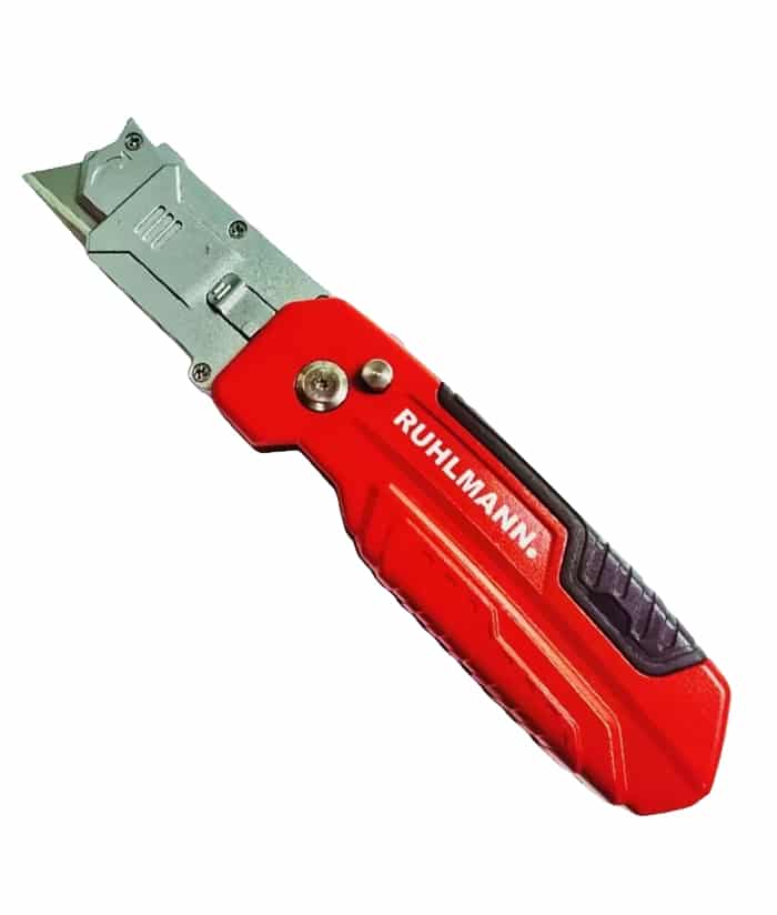 Cutter 2 En 1 Trapezoidal y Scraper Plegable 59mm de Aluminio Ruhlmann RU15001