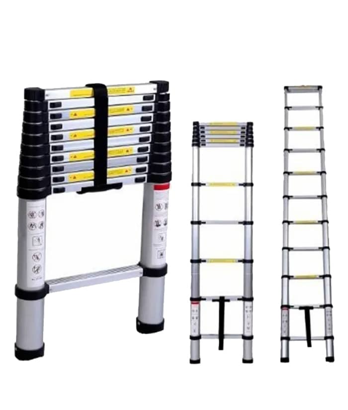Escalera Telescópica de Aluminio de 11 Escalones 3.2mts KLD 1930