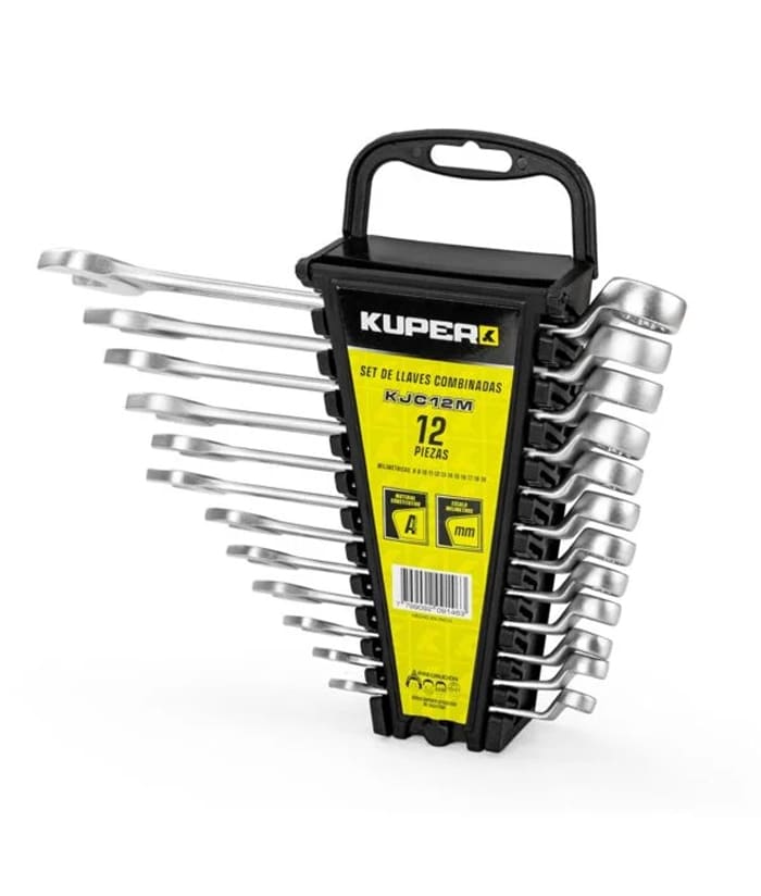 Juego Set Kit Llaves Combinadas Milimétricas x 12pzs Kuper KJC12M