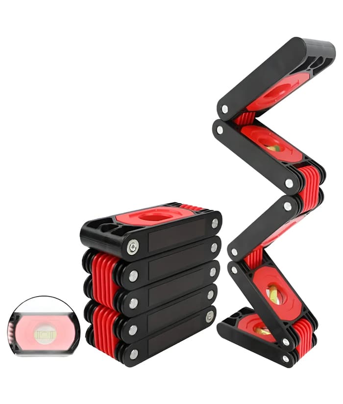 Nivel de Mano Burbuja Plegable Articulado Multifunción 5 Caras 60cm Ruhlmann RU55050