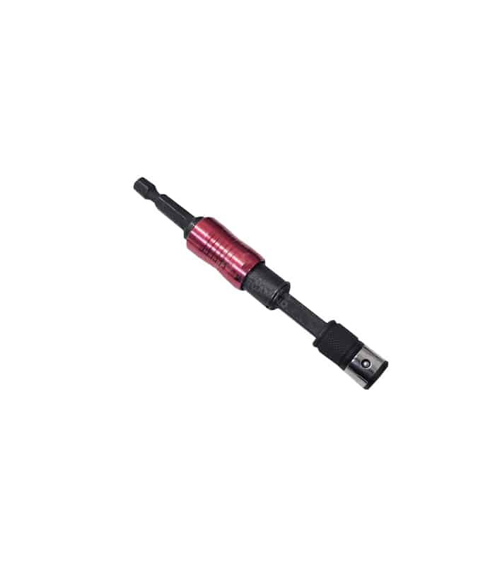Porta Puntas 2 en 1 Sujetador Adaptador Magnético Pivote Articulado Extensión Para Taladro Atornillador 90mm Encastre 1/4 Bit Ruhlmann 6959