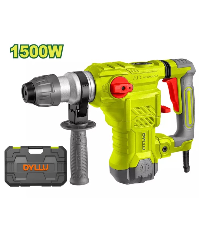 Rotomartillo Eléctrico 1500W SDS-Plus 5.5 Joules Con Maletín Dyllu DTRH2D32-4