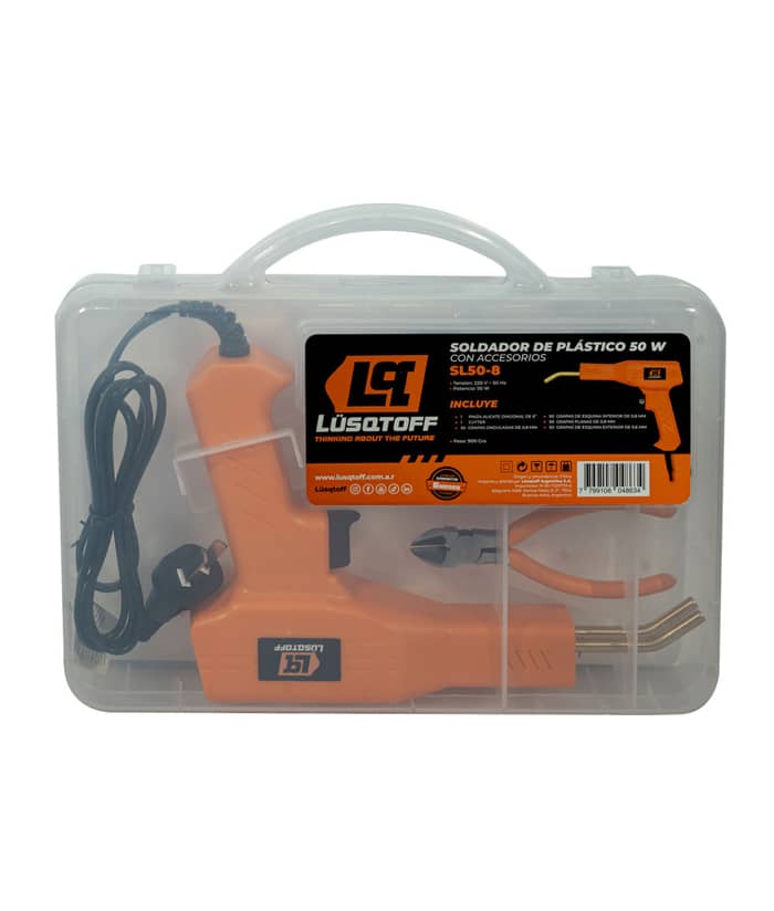 Soldador Soldadora Tipo Pistola de Plástico 50W Lusqtoff Naranja SL50-8 - Imagen 2