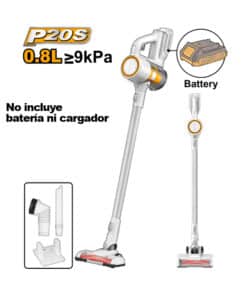 Aspiradora de Pie Vertical a Batería Inalámbrica 20V 9kPa Ingco CVLI20061