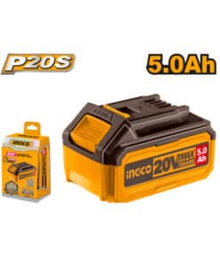 Batería 20V 5.0Ah Amper Ingco Naranja/Amarillo FBLI20031 Compatible Con Total Emtop y Wadfow P20S