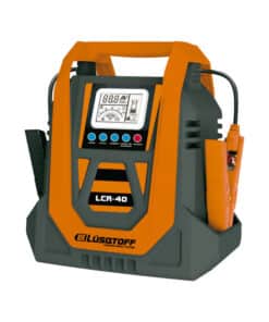 Cargador Inteligente de Batería 12/24V 40A Amper Auto Camiones Motos Yates Lusqtoff Naranja/Negro LCR-40