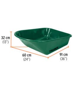 Alternative view of Carretilla de Chapa Reforzada Rueda Imponchable 580kg Truper CAT-55FF