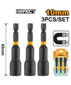 Juego Set Kit Adaptadores 1/4″ Para Atornillador Impacto Ingco AMN1031