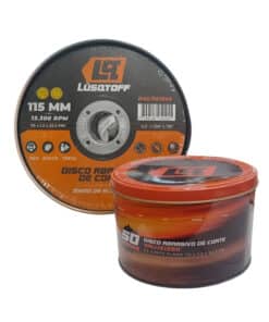 Disco de Corte Abrasivo Para Metal 115 x 1.2mm Lata x 50 UNID. Racing Team Lusqtoff DAL1151250