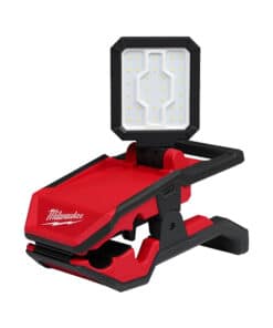 Reflector Linterna Luz Lámpara Led de Trabajo Tipo Pinza Abrazadera a Batería Inalámbrica Imantado 2000 Lúmenes M18™ ROVER™ Milwaukee Rojo/Negro 2358-20 NUEVO!