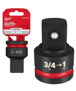 Adaptador de Impacto 3/4" Hembra a 1" Macho Milwaukee Rojo/Negro 49-66-6729