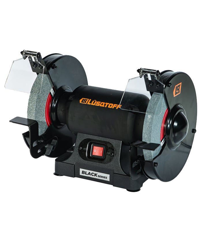 Amoladora de Banco Eléctrica 500W 200mm 8" Black Series Lusqtoff Naranja/Negro ABL500-9