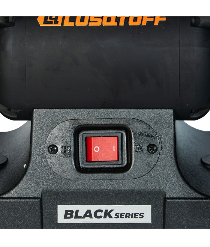 Amoladora de Banco Eléctrica 500W 200mm 8" Black Series Lusqtoff Naranja/Negro ABL500-9 - Imagen 5