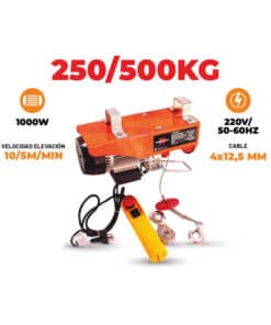 Alternative view of Aparejo Eléctrico 1000W 250/500kg Nebraska NEAPE0500