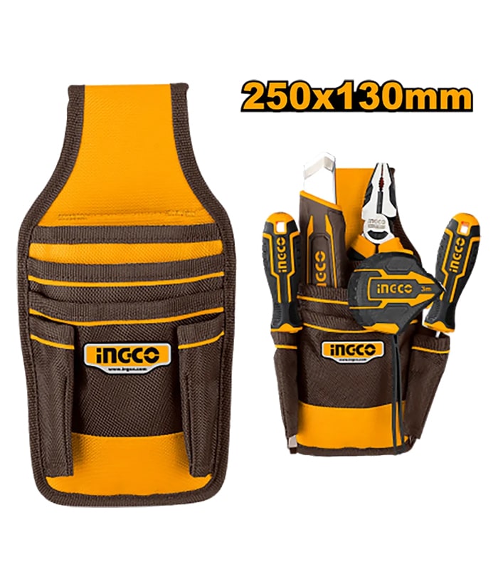 Bolso Cartuchera Porta Herramientas Multiuso 25 x 13cm Ingco HTBP040128