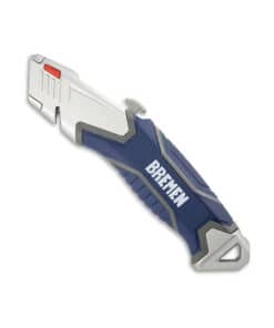 Cutter Cuchilla Trapezoidal Metálica Retráctil Profesional + 5 Hojas Bremen 8039