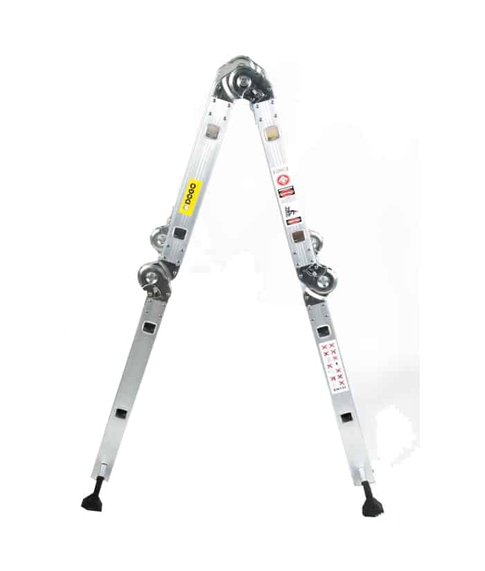 Escalera de Aluminio Multipropósito Plegable Articulada 8 Escalones x 150kgs Dogo DOG30512 - Imagen 2