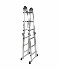 Escalera de Aluminio Multipropósito Pegable Articulada 12 Escalones x 150kgs Dogo DOG30513