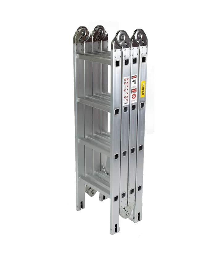 Escalera de Aluminio Multipropósito Plegable Articulada 16 Escalones x 150kgs Dogo DOG30514 - Imagen 3