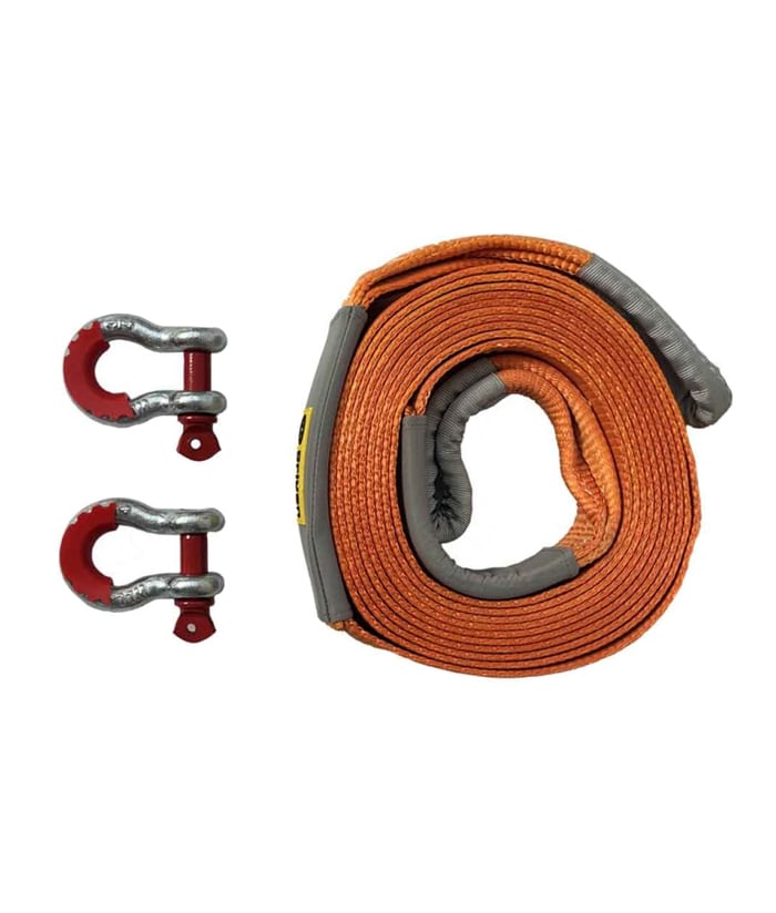 Eslinga Rescate 3" x 9mts Con Grilletes Naranja Driven ER76900/NK - Imagen 4